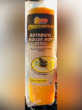 Quickie Automatic Roller Mop Refill - Yellow Sponge #0553 Vintage 2006